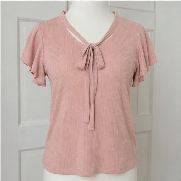 None Tops - Blush Button Blouse